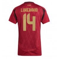 Maglia Calcio Belgio Dodi Lukebakio #14 Prima Divisa Donna Europei 2024 Manica Corta